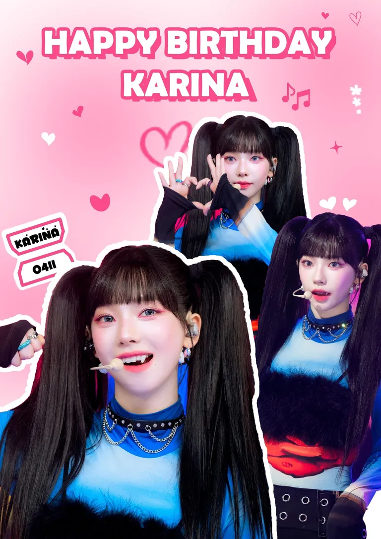 2025 aespa 카리나 생카(생일카페) | HAPPY BIRTHDAY KARINA